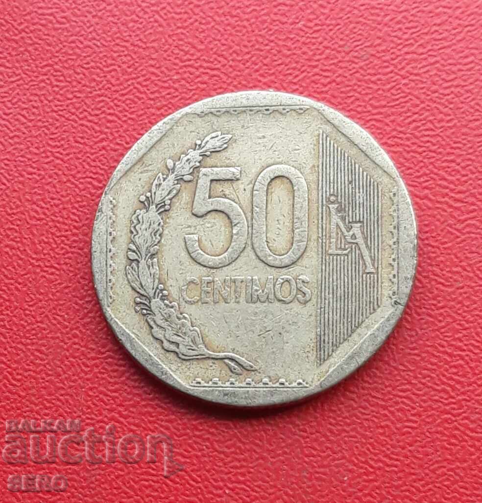 Перу-50 центимос 2013