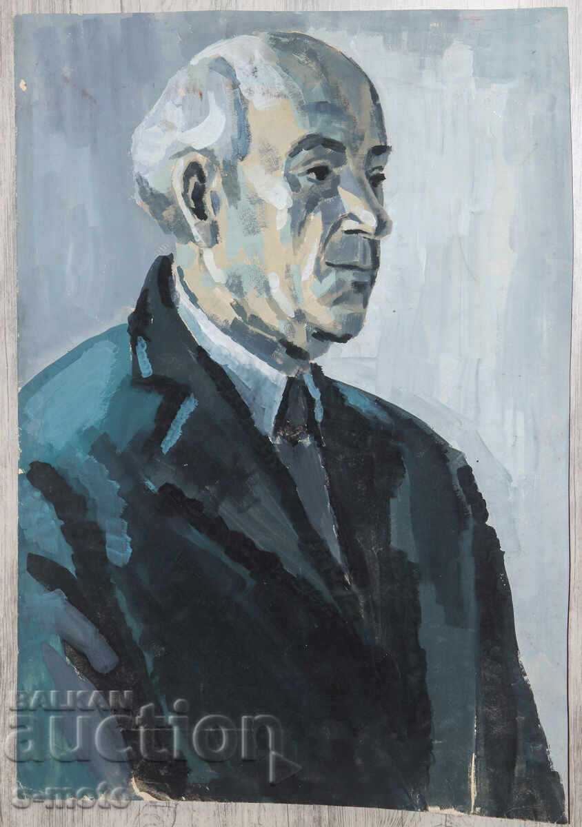 Veche pictură în tempera, portret de bărbat cu preț € 80.00 | 156.47 BGN