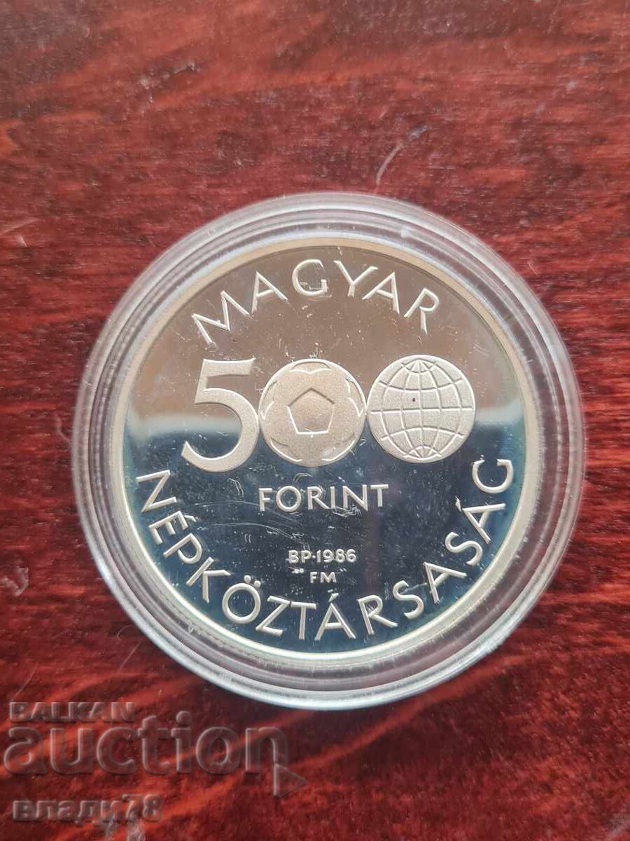 Monedă de argint 500 forinți 1986 - 5