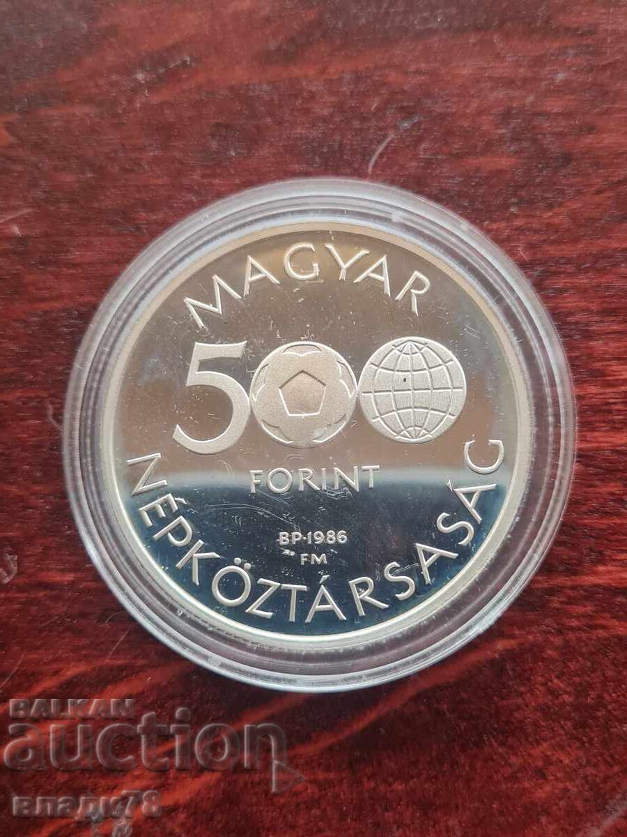 Monedă de argint 500 forinți 1986 - 6