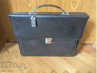 Thierry Mugler - geantă de documente din piele de designer