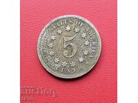 САЩ-5 цента 1869