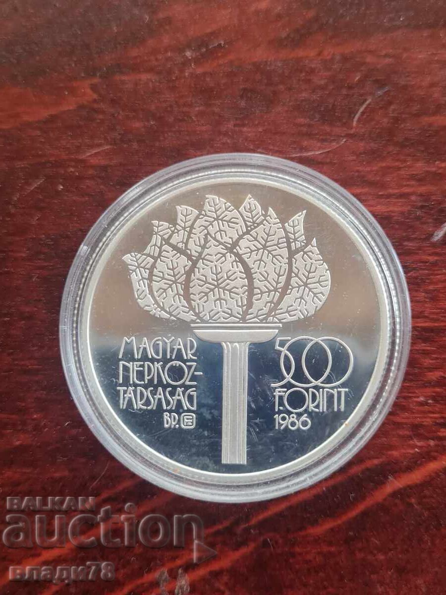 Δημοπρασία Ασημένιο νόμισμα 500 φιορίνια 1986