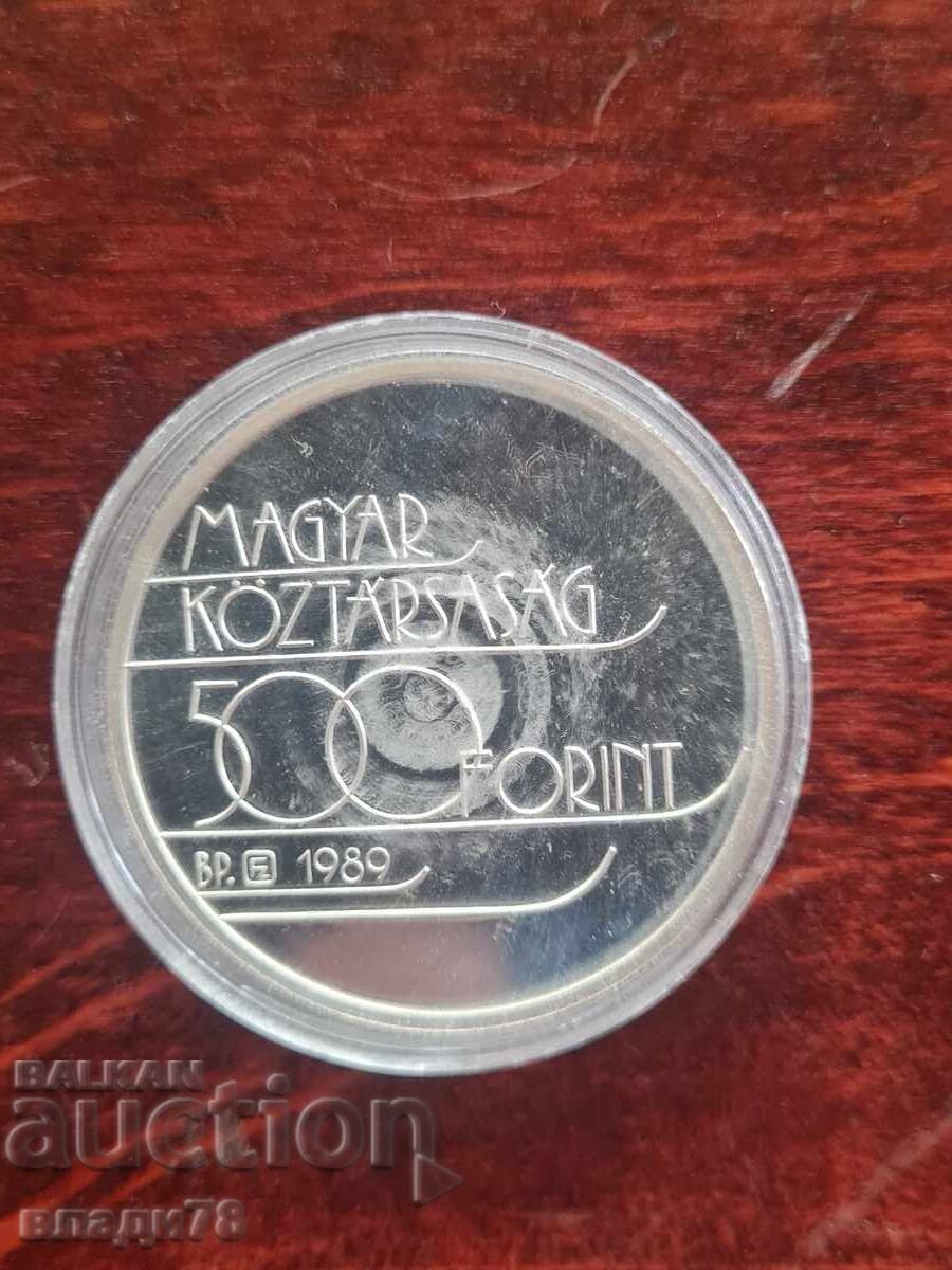 Δημοπρασία Ασημένιο νόμισμα 500 φιορίνια 1986