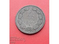 Austro-Ungaria - 4 creițari 1860 B - Kremnitz