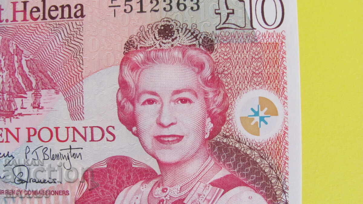 10 lire Insula Sfânta Elena UNC