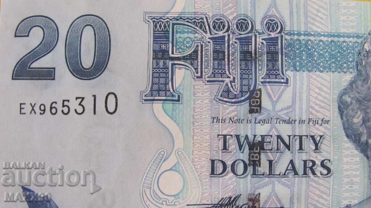 Доставка на 20 долара Фиджи UNC