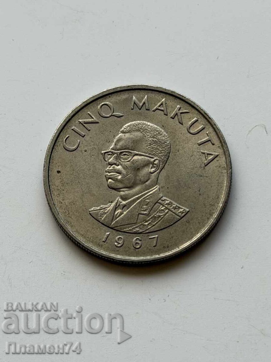 5 Μακούτα 1967 Κονγκό-ΛΔΚ