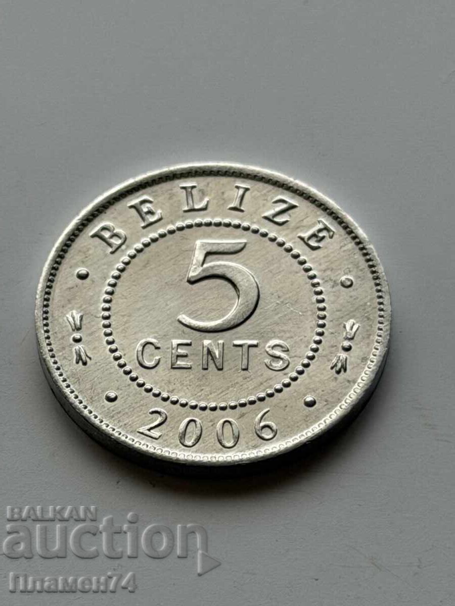 5 cents 2006 Belize