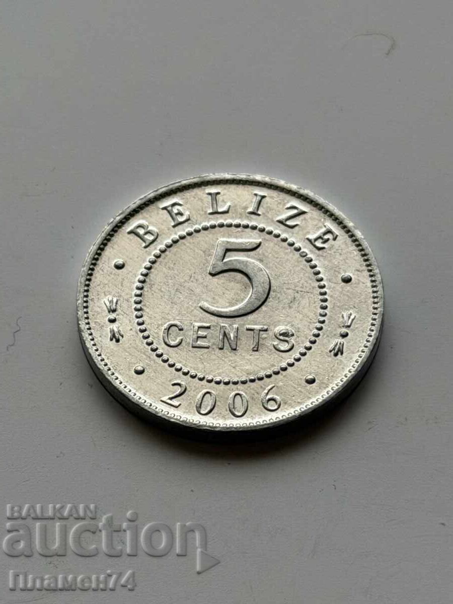 5 cents 2006 Belize