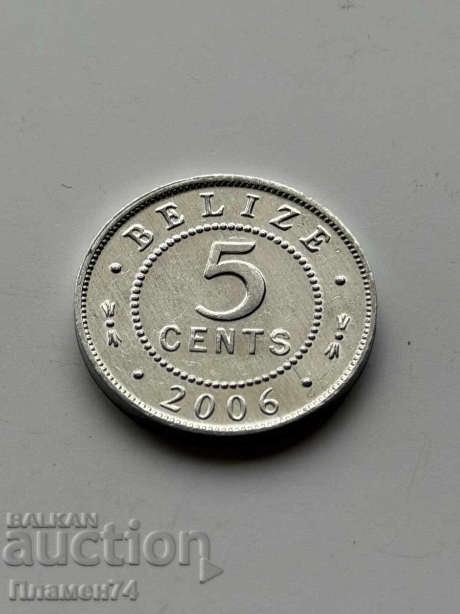 5 cenți 2006 Belize