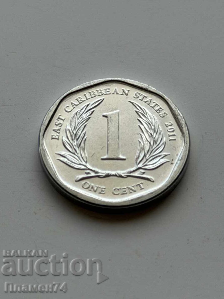 1 σεντ 2011 Ανατολική Καραϊβική