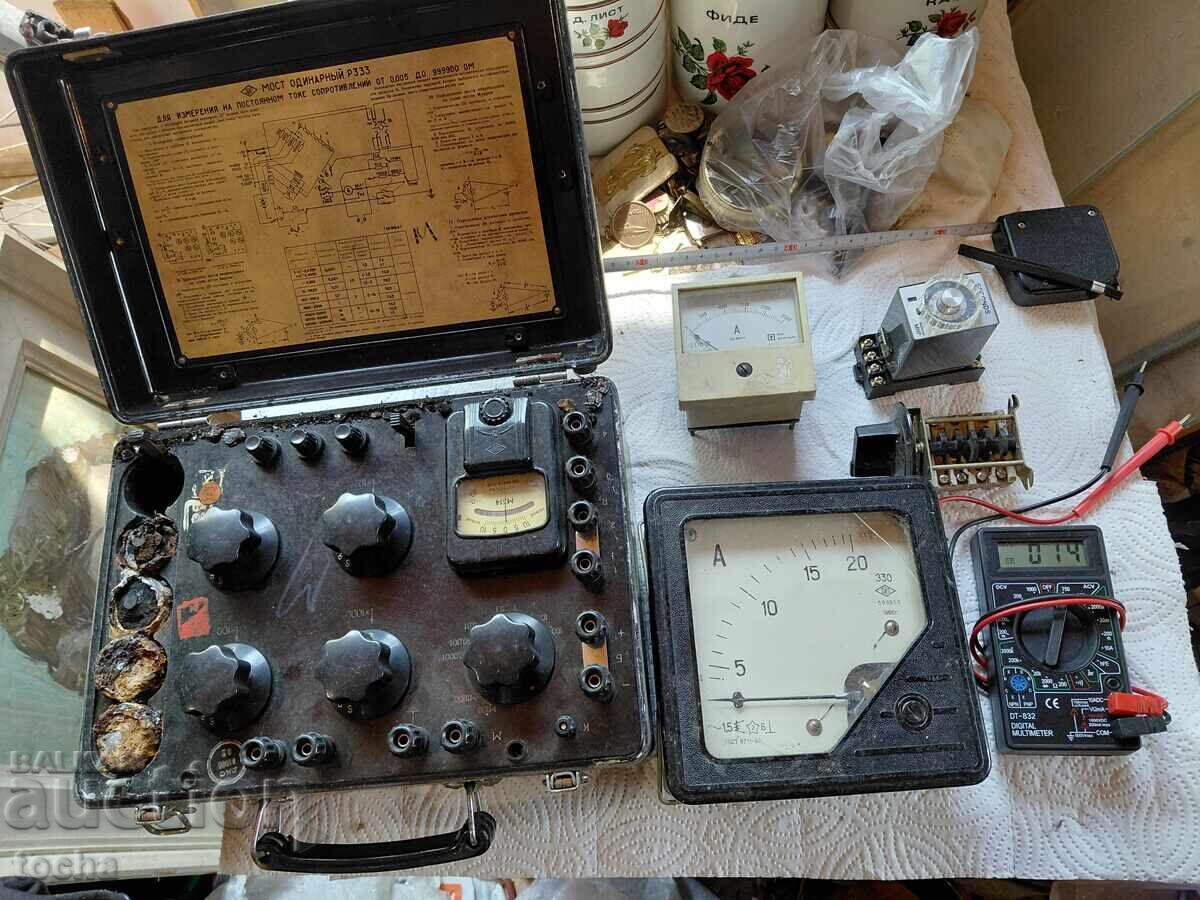 fier vechi, aparate de măsură vechi și altele