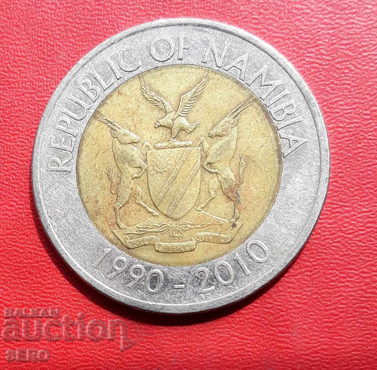 Ναμίμπια-10 δολάρια 2010-20 έτη. Κεντρική Τράπεζα της Ναμίμπια με τιμή € 1.50 | 2.93 BGN