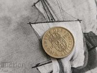 Монета - Великобритания - 1 шилинг | 1955г.