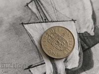 Монета - Великобритания - 1 шилинг | 1958г.