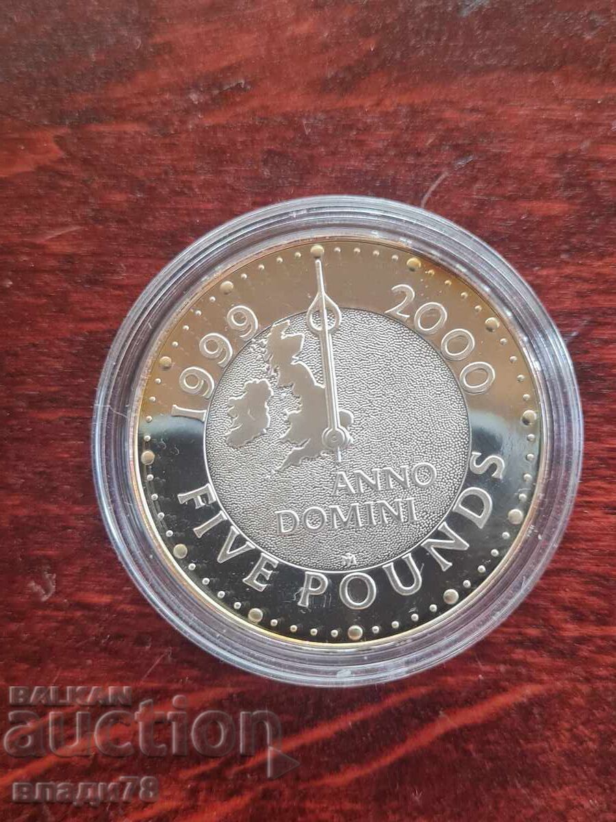 Delivery of Silver coin 5 pounds 1999