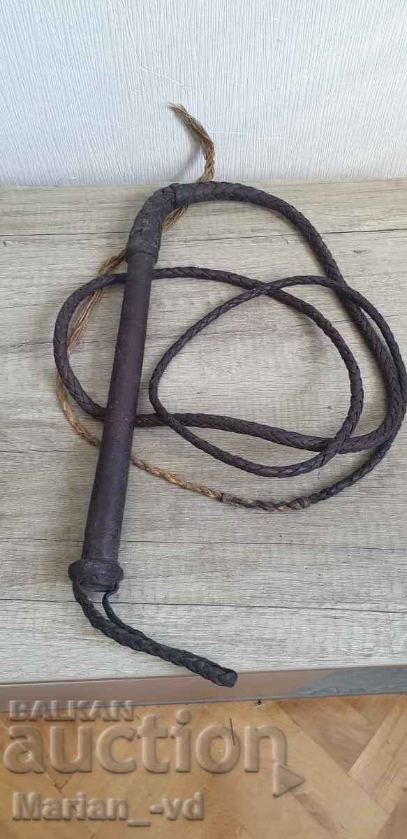 Bici din piele de vițel neagră stil Indiana Jones - 5