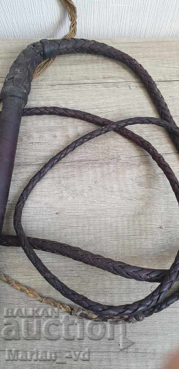 Bici din piele de vițel neagră stil Indiana Jones - 6