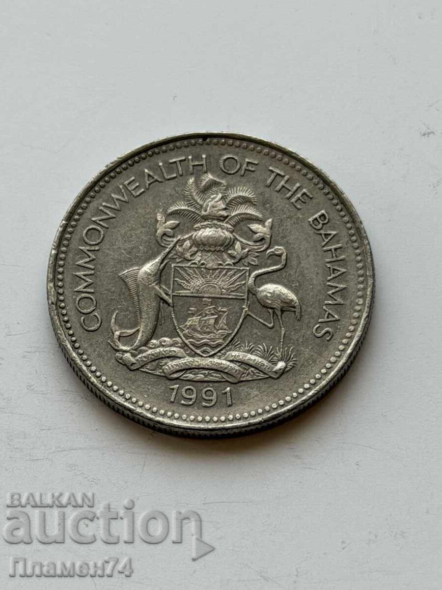 25 σεντς 1991 Μπαχάμες
