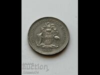 25 цента 1991 Бахами