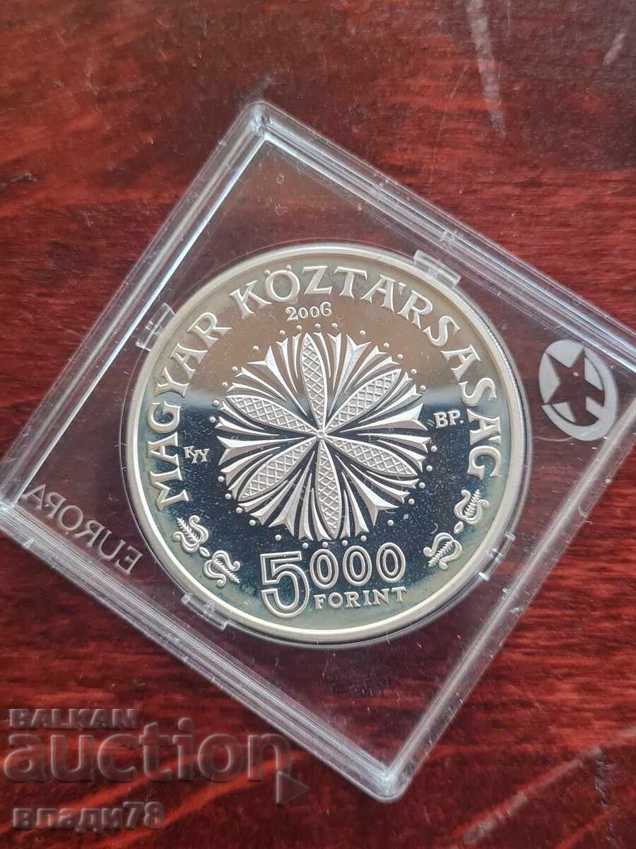 Сребърна монета 5000 форинта 2006 г. с цена € 90.00 | 176.03 лв.