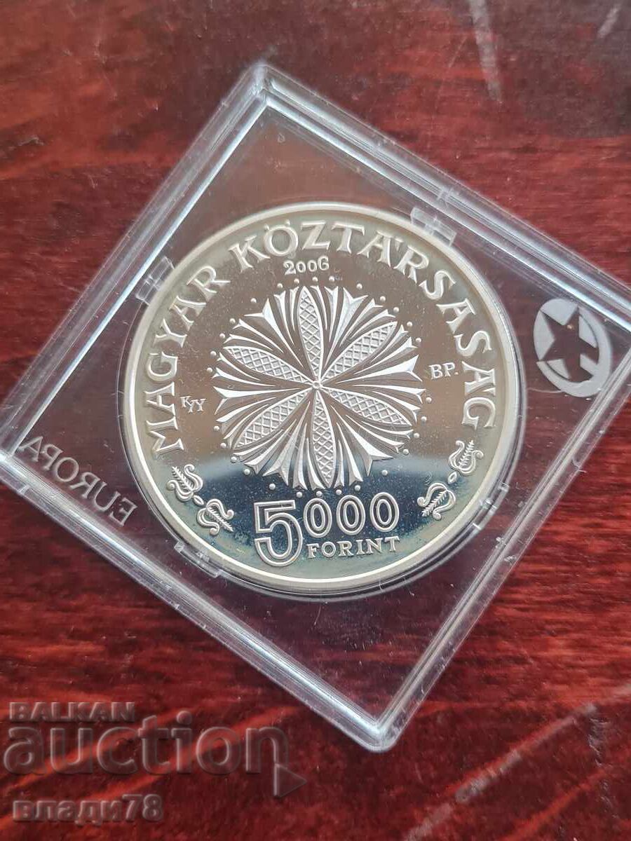 Сребърна монета 5000 форинта 2006 г.