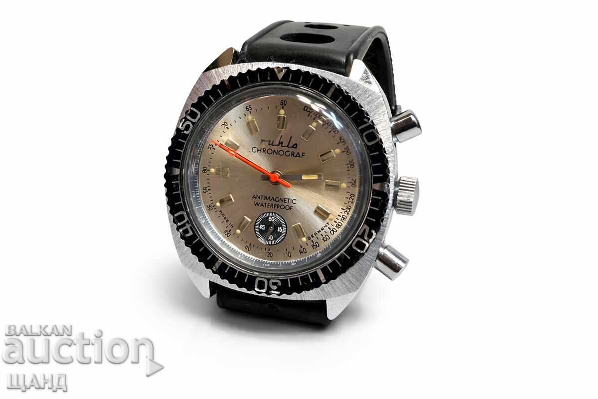 Men's wristwatch Ruhla GDR Chronograph