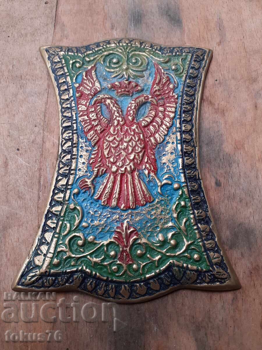 Veche turnătură din bronz masiv cu email, vultur bicefal cu preț € 49.00 | 95.84 BGN