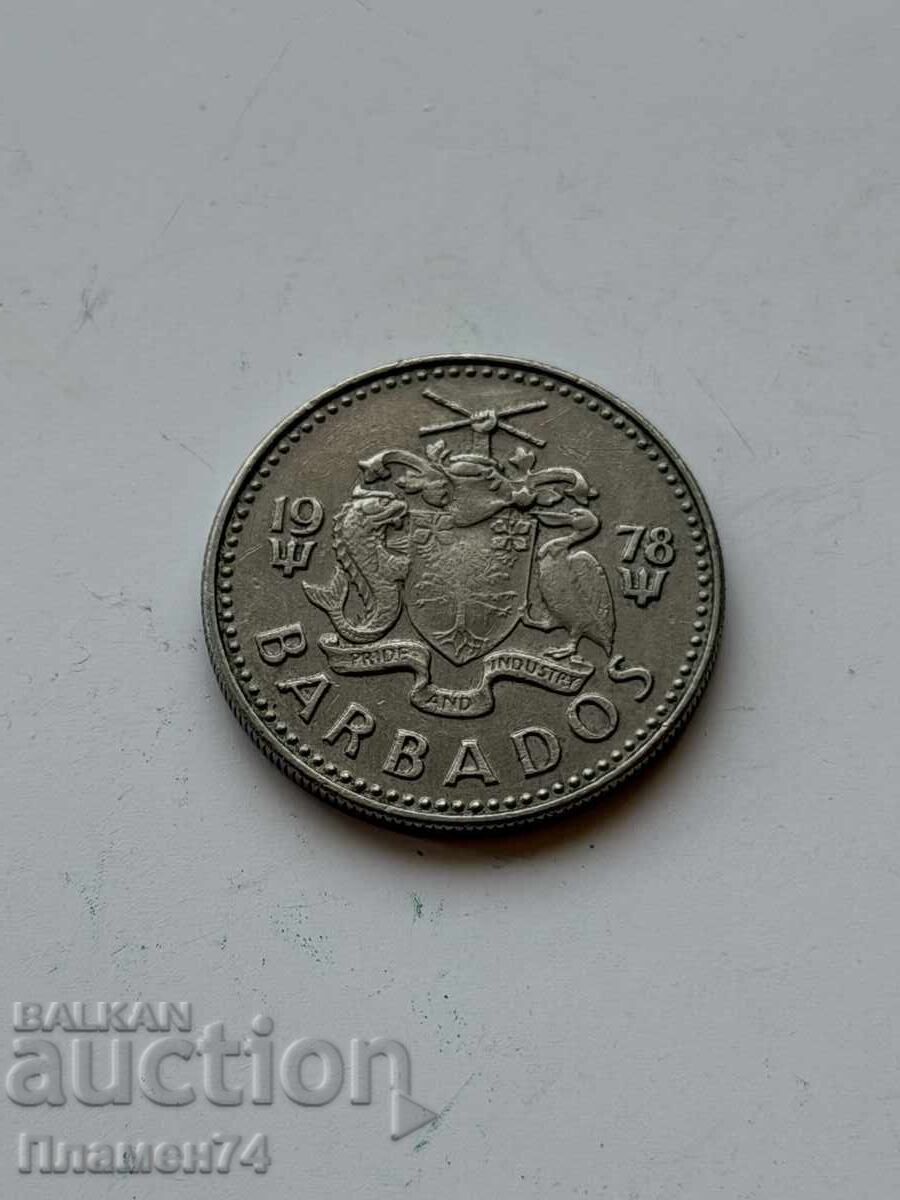 25 cents 1978 Barbados