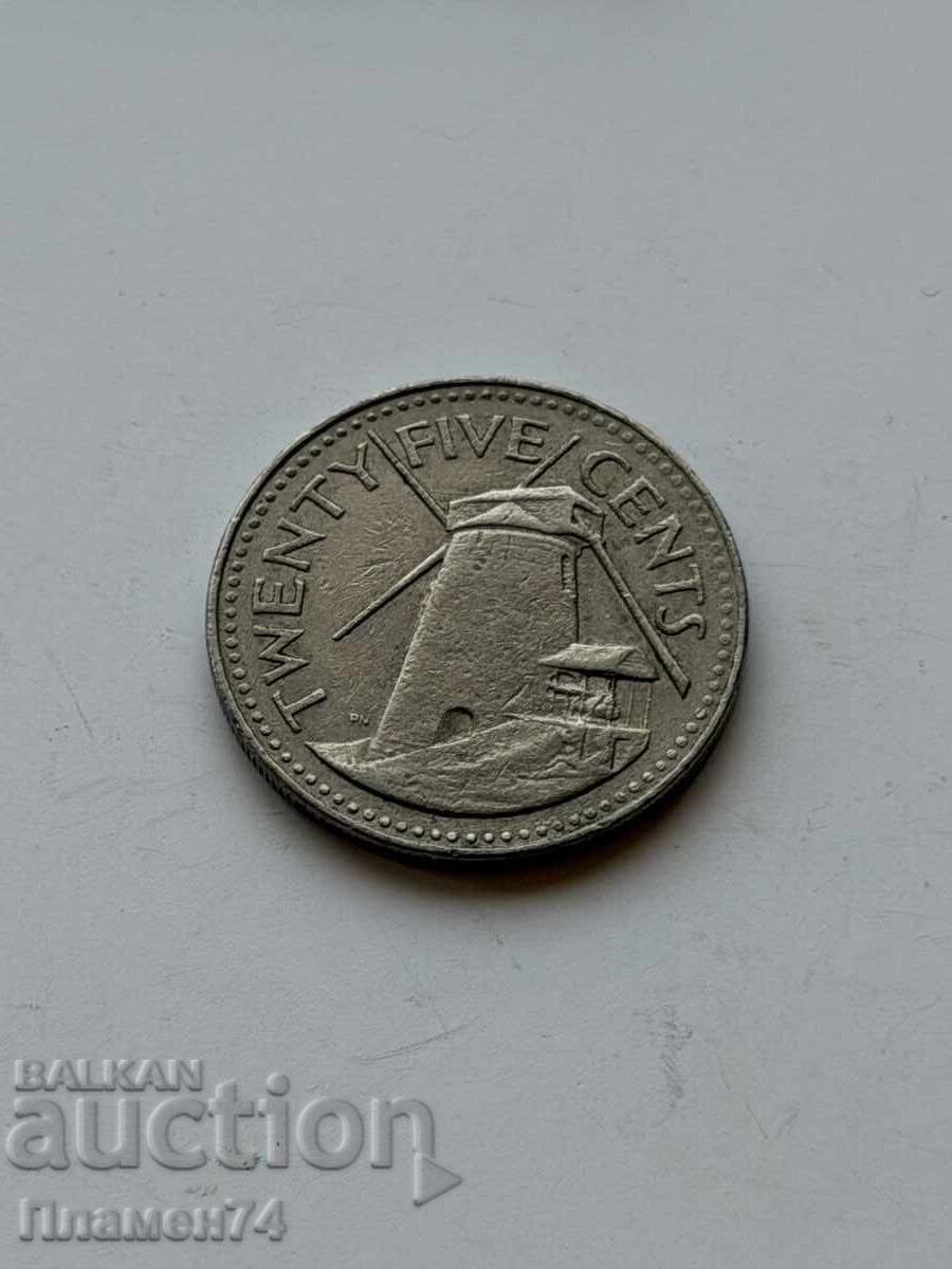 25 σεντς 1981 Μπαρμπάντος με τιμή € 1.00 | 1.96 BGN