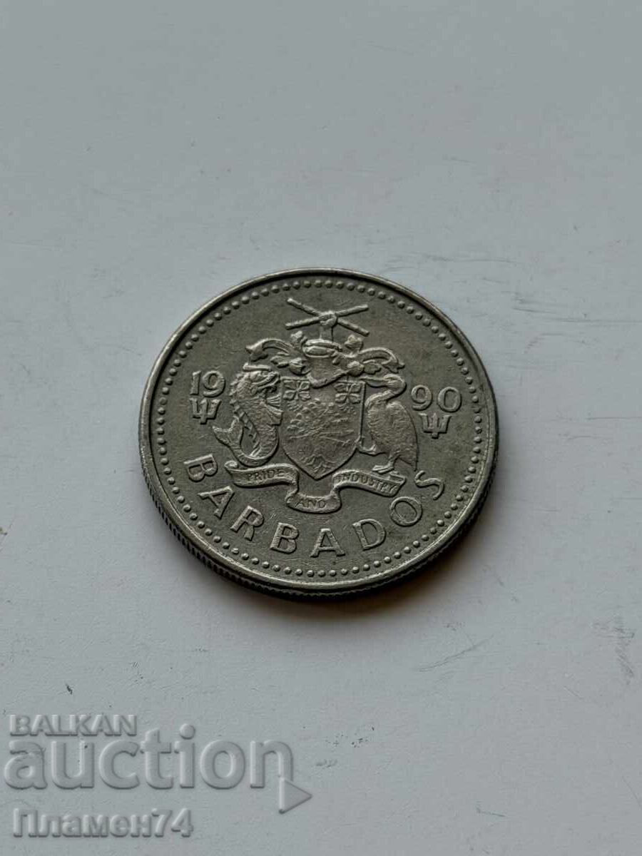 25 σεντς 1990 Μπαρμπάντος
