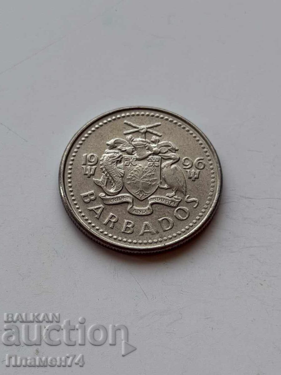 25 cents 1996 Barbados