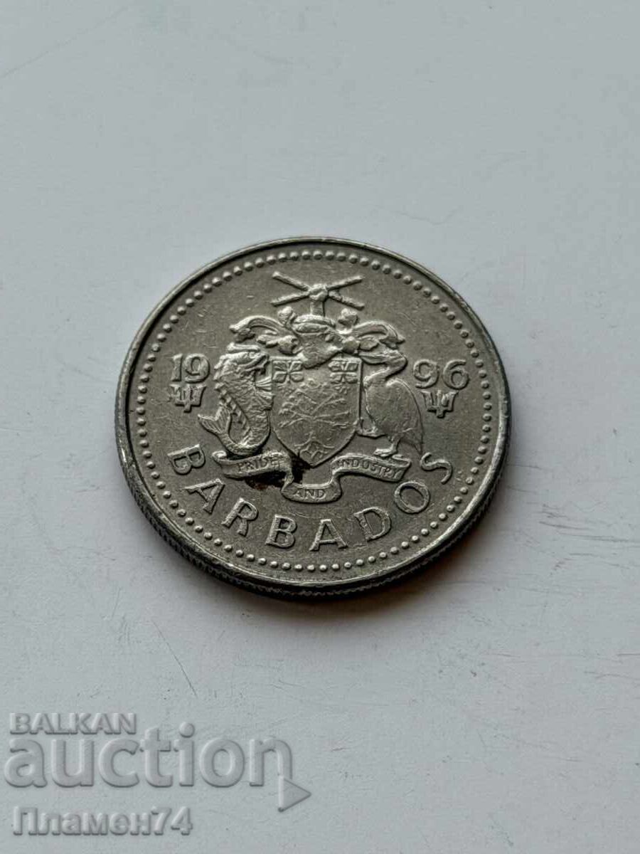 25 cents 1996 Barbados