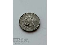 25 cents 1996 Barbados