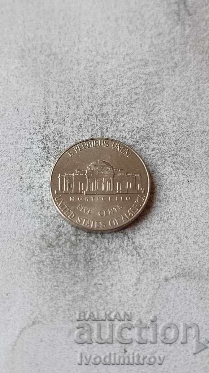 USA 5 Cents 2016 D
