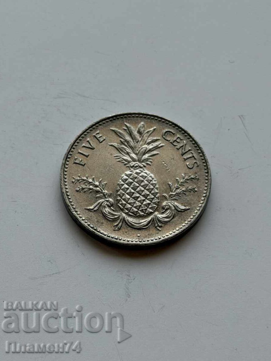 5 cents 2000 Bahamas