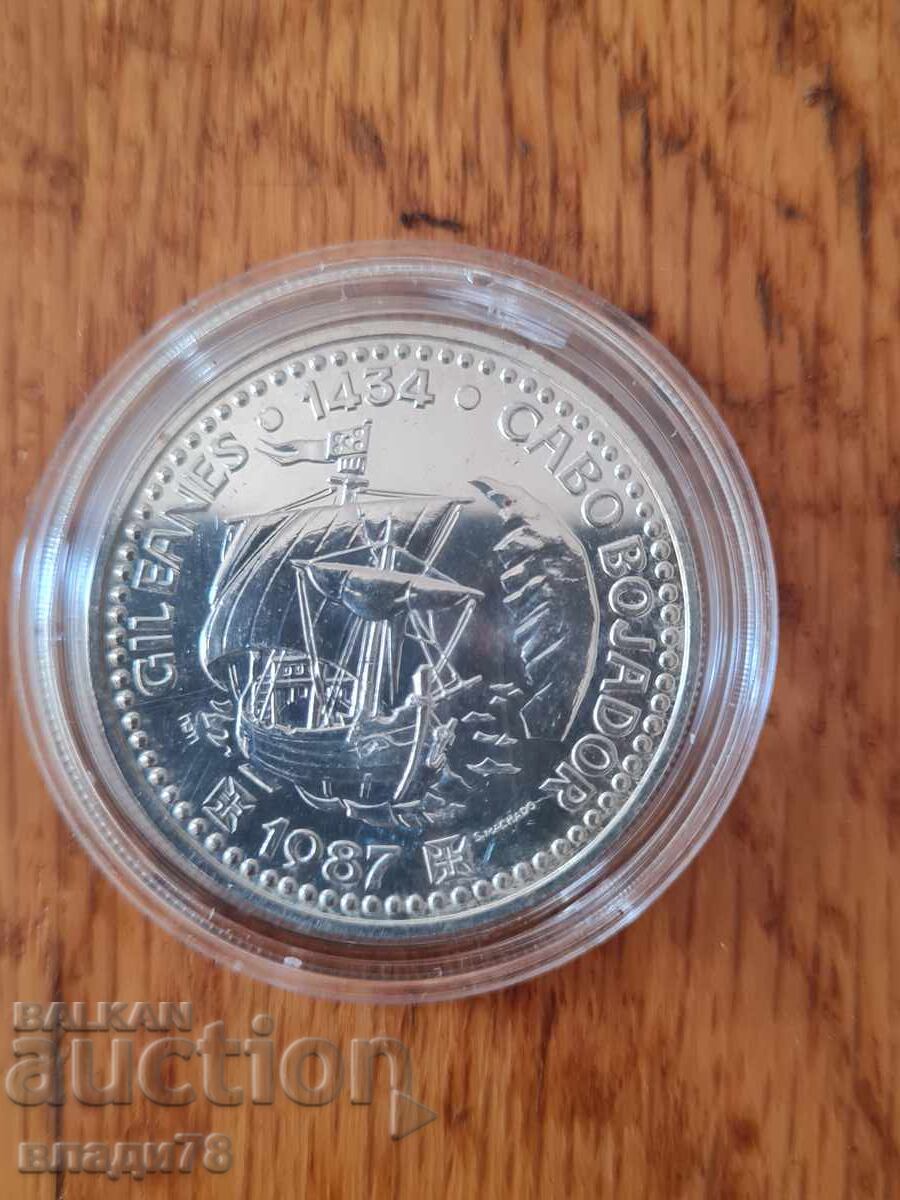 Monedă de argint 100 escudos 1987 - 5