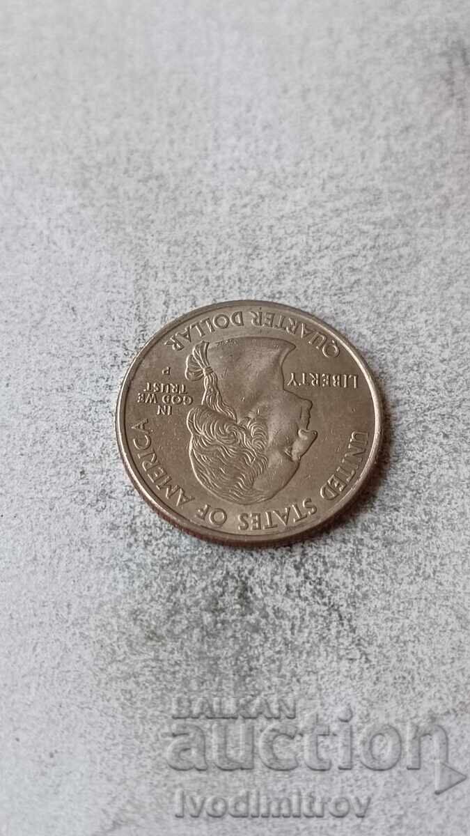 25 de cenți SUA 2000 P Virginia cu preț € 0.88 | 1.72 BGN