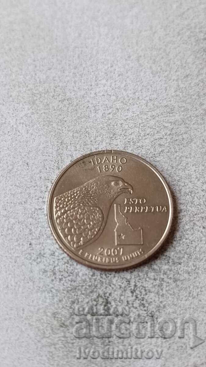 ΗΠΑ 25 σεντ 2007 D Idaho