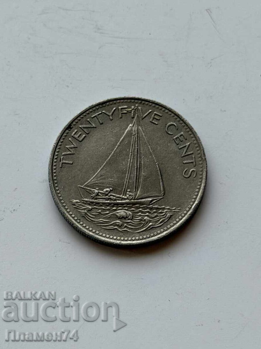 25 цента 2000 Бахами с цена € 1.00 | 1.96 лв.