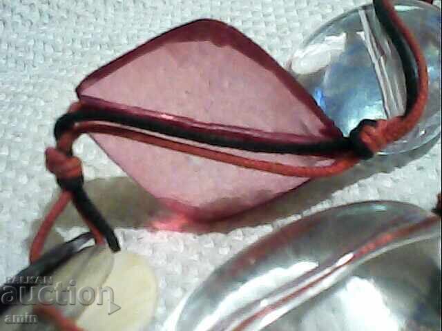 Παράδοση Παλιό όμορφο κολιέ Markov με φυσικά πετράδια