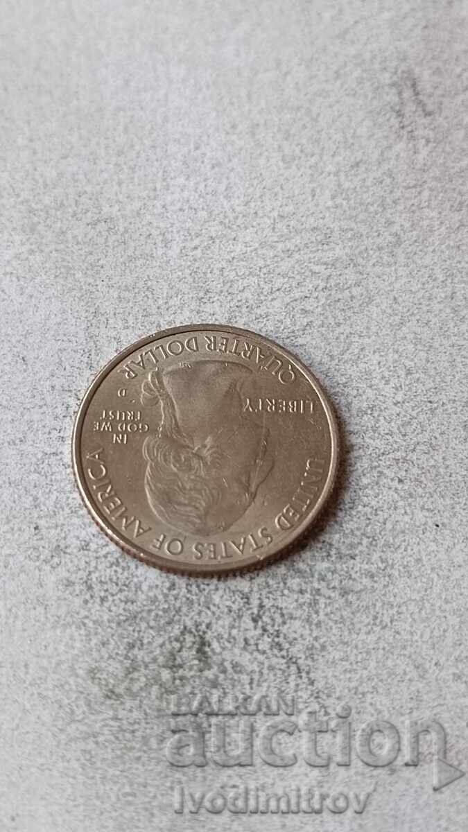 SUA 25 cenți 2015 D Pădurea Națională Kisatchie, Louisiana cu preț € 0.96 | 1.88 BGN