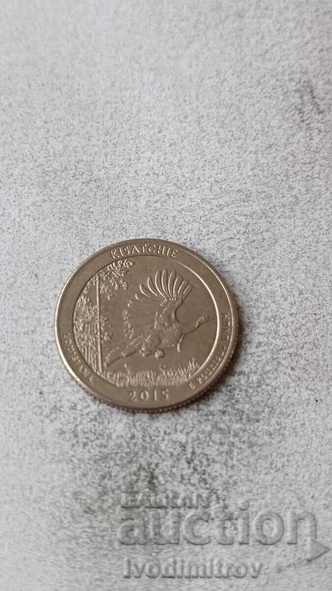 SUA 25 cenți 2015 D Pădurea Națională Kisatchie, Louisiana