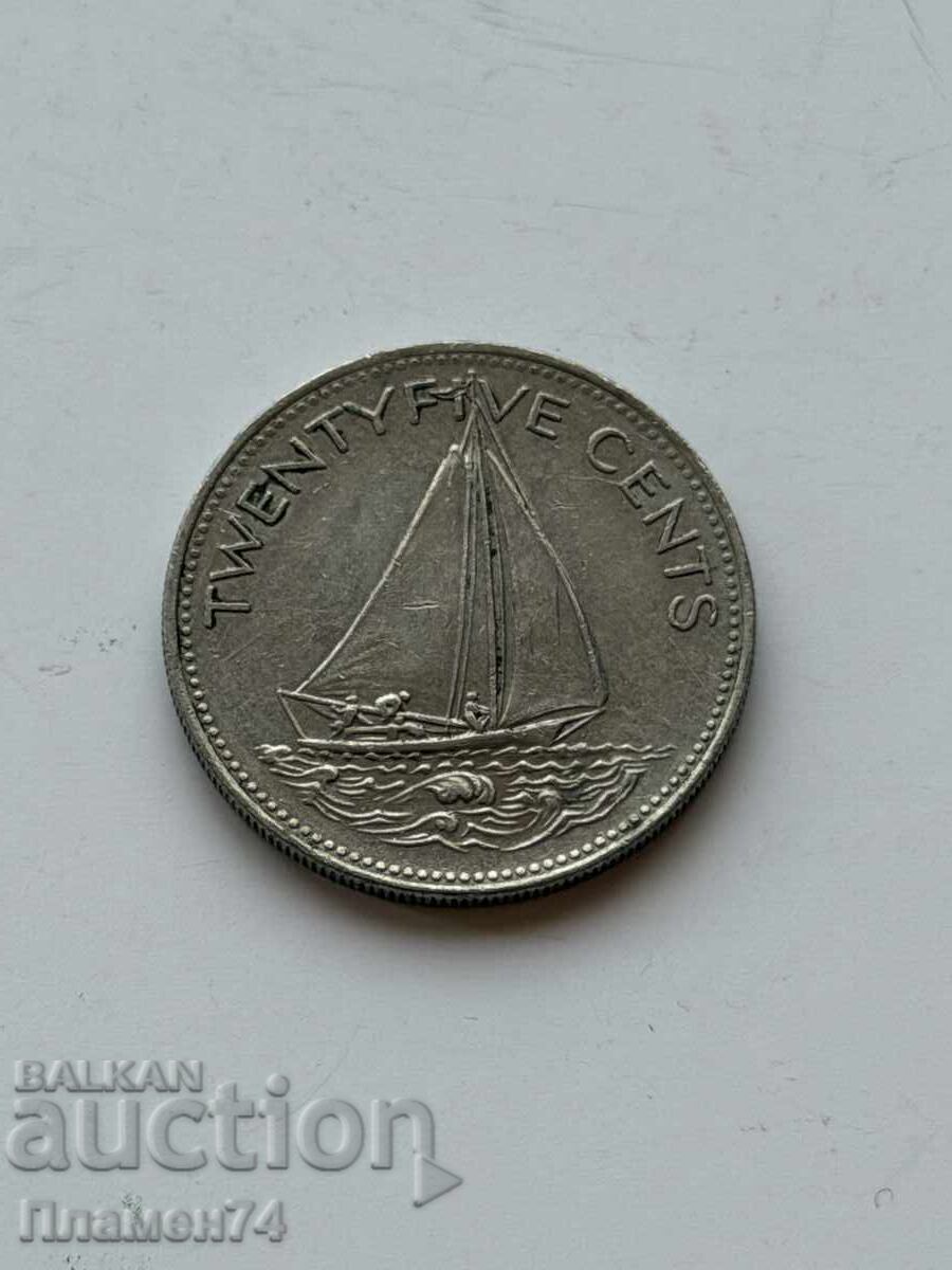 25 цента 2000 Бахами с цена € 1.00 | 1.96 лв.