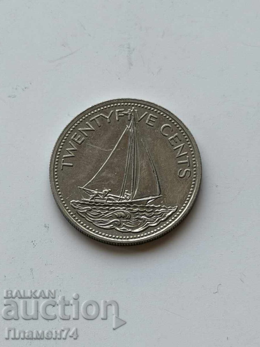 25 σεντς 2005 Μπαχάμες με τιμή € 1.00 | 1.96 BGN