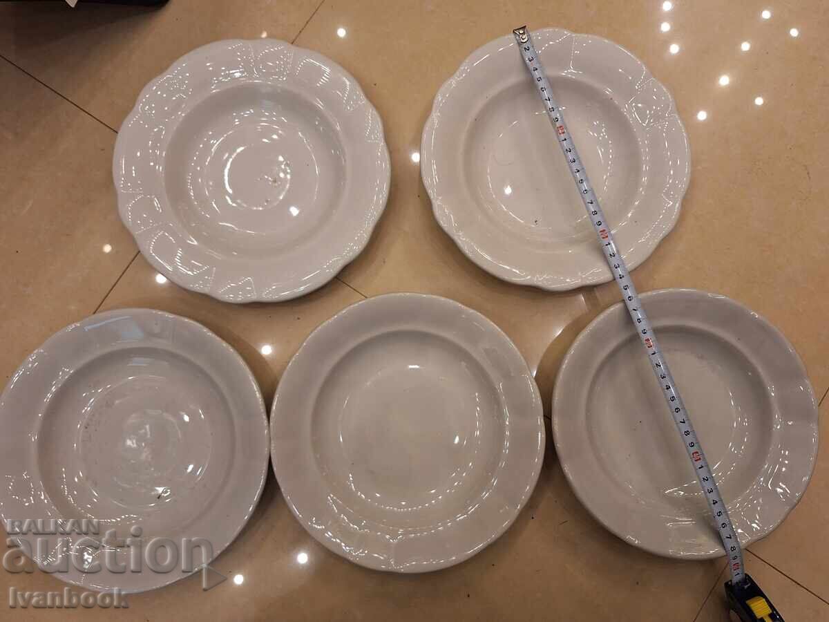 Porcelain plates retro socialist 5 pcs