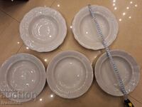 Porcelain plates retro socialist 5 pcs