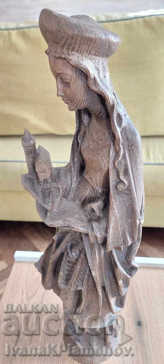 Solid wood carving for connoisseurs, height 50 cm - 5