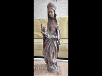 Sculptură în lemn masiv pentru cunoscători, înălțime 50 cm